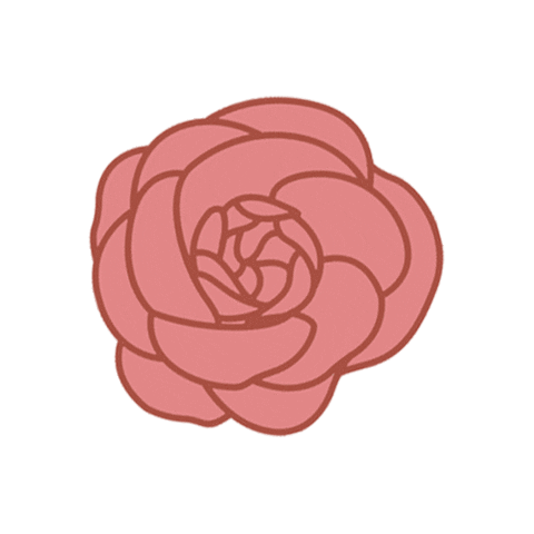 Pink Flower Sticker by DivanaThailand