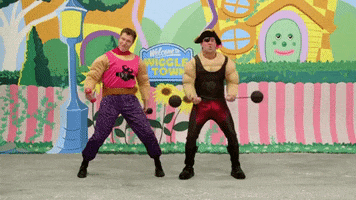 Weight Lifter Gym GIF by The Wiggles
