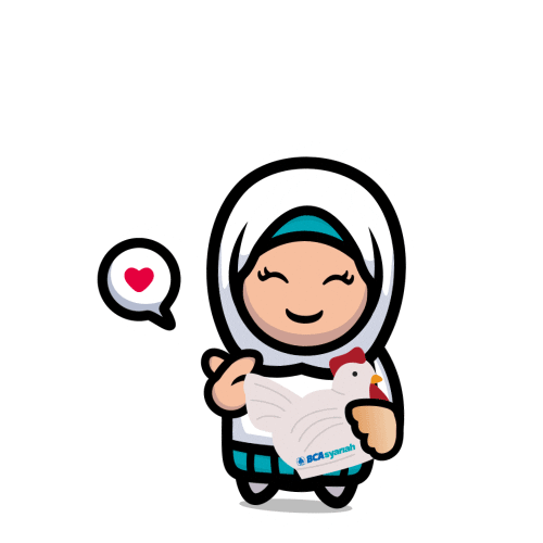Muslim Nabung Sticker by BCA Syariah