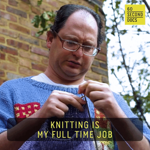 Craft Knitting GIF by 60 Second Docs - Find & Share on GIPHY