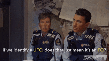 Ufo GIF by Wellington Paranormal