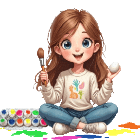 Boys Girls Easter Sticker