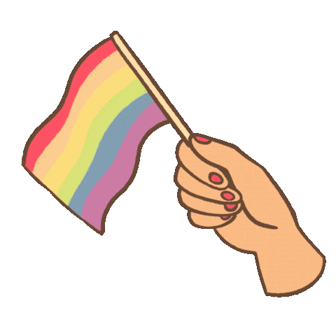 verkomy rainbow pride lgbt flag Sticker