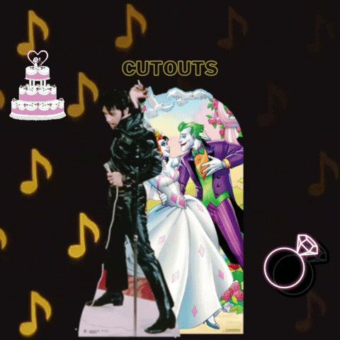 Elvis Presley Wedding Reception GIF by STARCUTOUTSUK