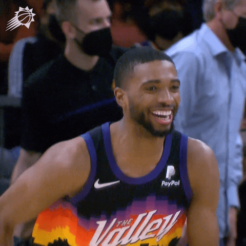 The Valley Smile GIF by Phoenix Suns