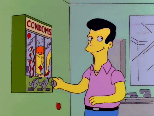 Ein Kondomautomat wird wiederholt benutzt