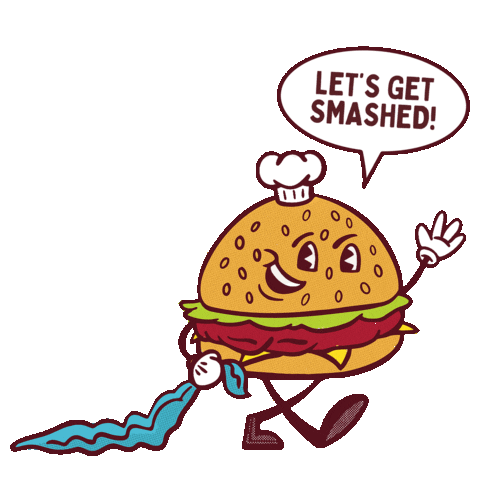 Burger Sticker by Paperback