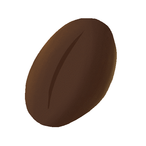 Excited Coffee Bean Sticker