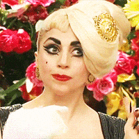 lady gaga laugh GIF