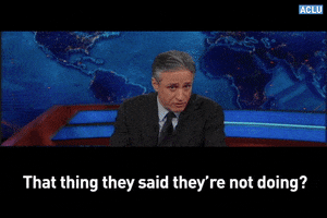 Jon Stewart Aclu GIF by American Civil Liberties Union