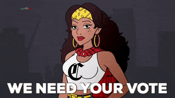 SuperChola animation vote superhero latina GIF