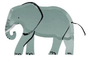 Birthday Party Elephant Sticker by Meri Meri