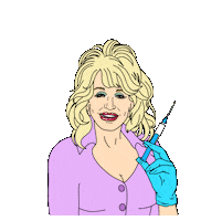 Dolly Parton Nurse Sticker by Bianca Bosso