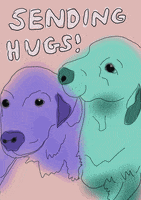 Miss You Dogs GIF by GIPHY Studios Originals