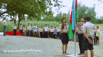 ScoutsofAzerbaijan scout SCOUTS skaut azerbaijan flag GIF
