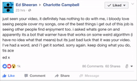 Musician Receives Reply From Ed Sheeran After Online Rant