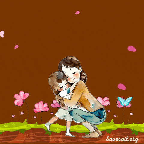 Mothers Day Hug GIF by Conscious Planet - Save Soil