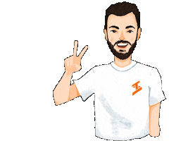 Peace Hand Sticker by Tech Santos