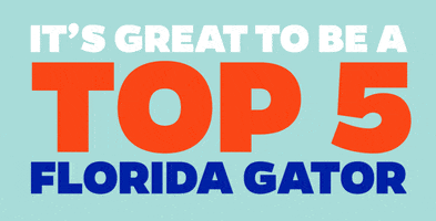 Top 5 Orange GIF by University of Florida
