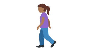 Woman Walking Sticker by EmojiVid