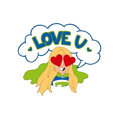 Love U Sticker by Transpress