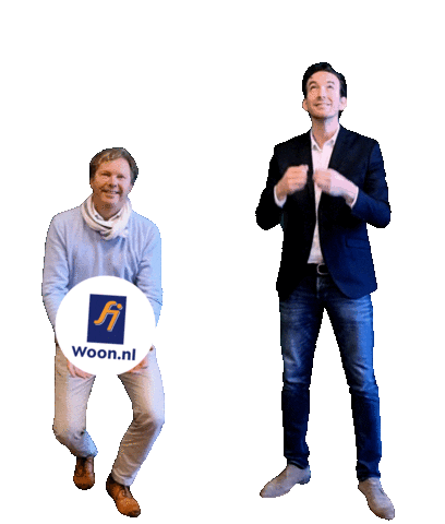 Samen met de makelaar Sticker