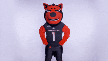 Red Wolves Superman GIF by Arkansas State University