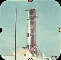 Apollo 11 Rocket GIF by MOODMAN