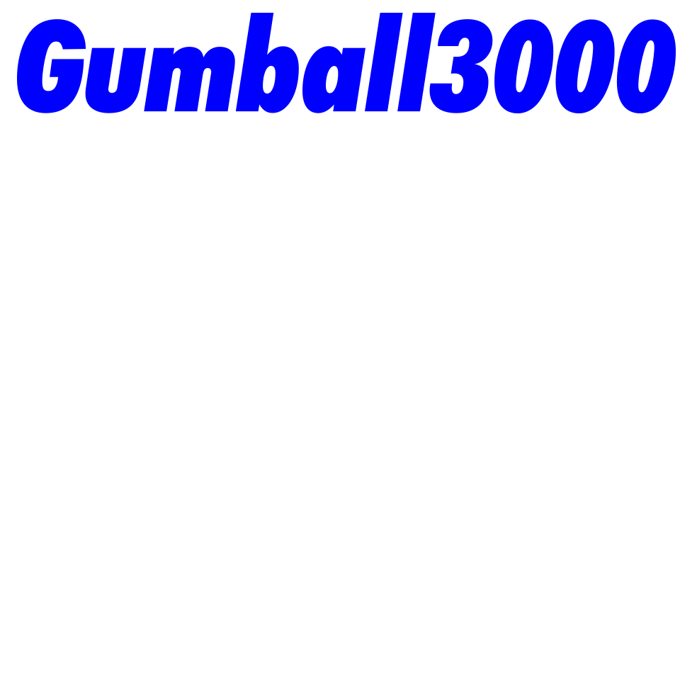 3000 Sticker by Gumball3000