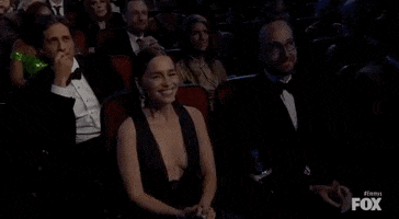 Emilia Clarke Applause GIF by Emmys