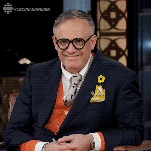 Dragons Den Smile GIF by CBC