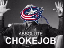 Choking Columbus Blue Jackets GIF