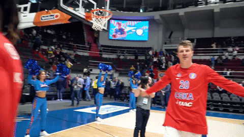 Basketball Clap GIF by CSKA Moscow