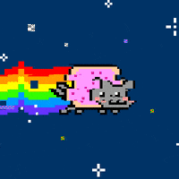 Glitch Nyan Cat GIF by G1ft3d