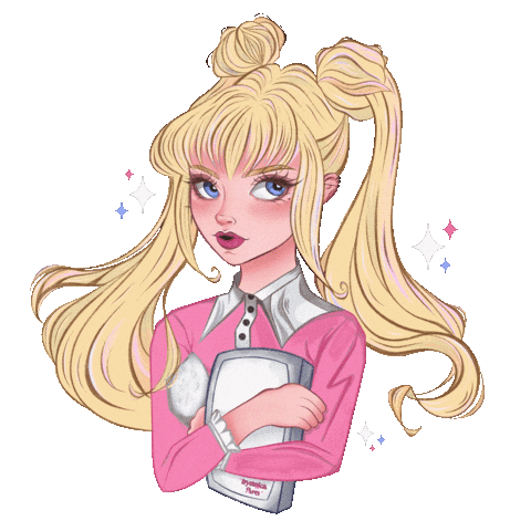 Art Girl Sticker