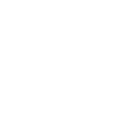 Members Only Stitching Sticker by Caterpillar Cross Stitch
