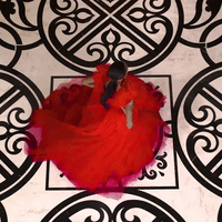 Brunette Red Dress GIF - Brunette Red Dress Stockings - Discover & Share  GIFs