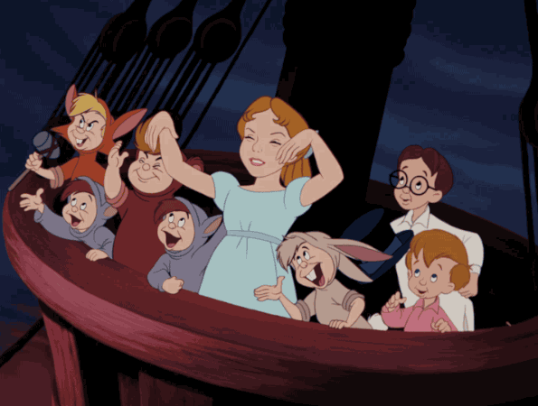 Happy Peter Pan GIF by Disney - Find & Share on GIPHY