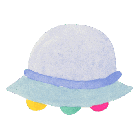 Ufo Sticker by colorfulrat
