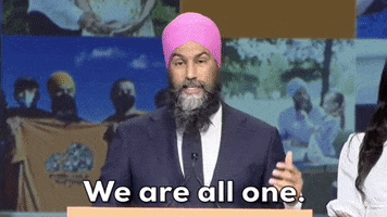 We Are All One Jagmeet Singh GIF by GIPHY News