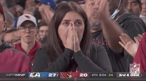 Nervous Arizona Cardinals GIF by NFL - Find & Share on GIPHY