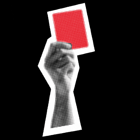 Red Card Hand GIF by Deutscher Gewerkschaftsbund (DGB)