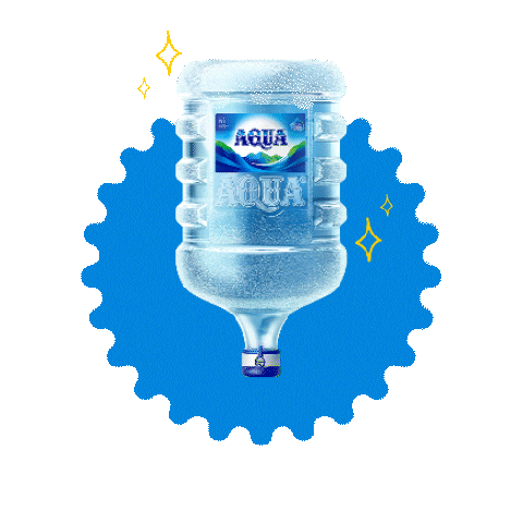 Aqua Gallon Sticker by SehatAQUA