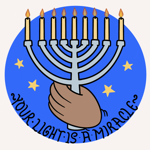 Candles Jewish GIF by INTO ACTION