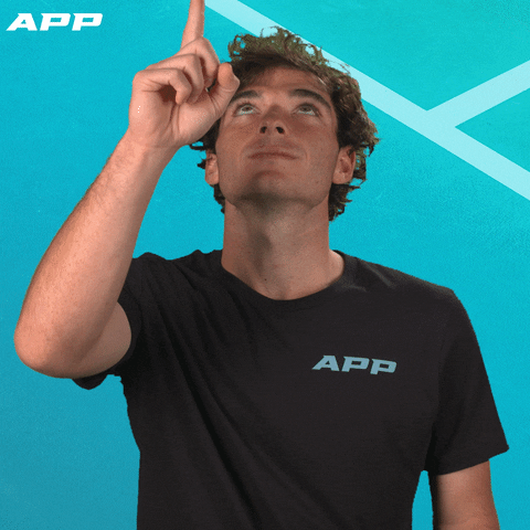 Pickleball Look Up GIF by APP