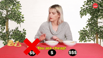 Pasta You Are Cheap GIF by BuzzFeed