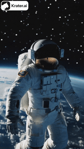 Outer Space GIF by Krater.ai