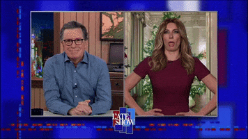 Sick Melania Trump GIF by The Late Show With Stephen Colbert
