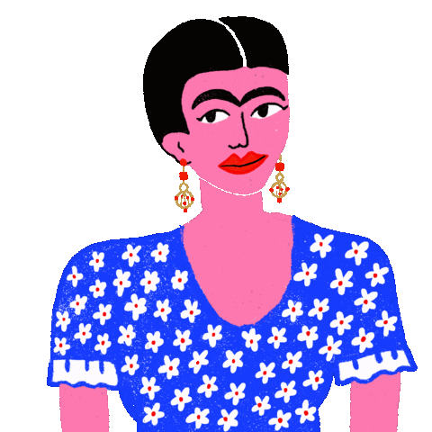 Frida Kahlo Art Sticker by Please Enjoy This!