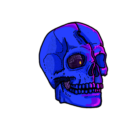 Skull Share Sticker